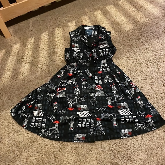 ModCloth size S Parisian print dress - Picture 7 of 7